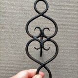 Wrought iron patère