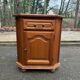 Wooden corner TV cabinet in solid wood, Louis XIV style.