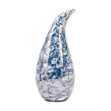 Drop vase, modernism, porcelain, Poland, 1960s