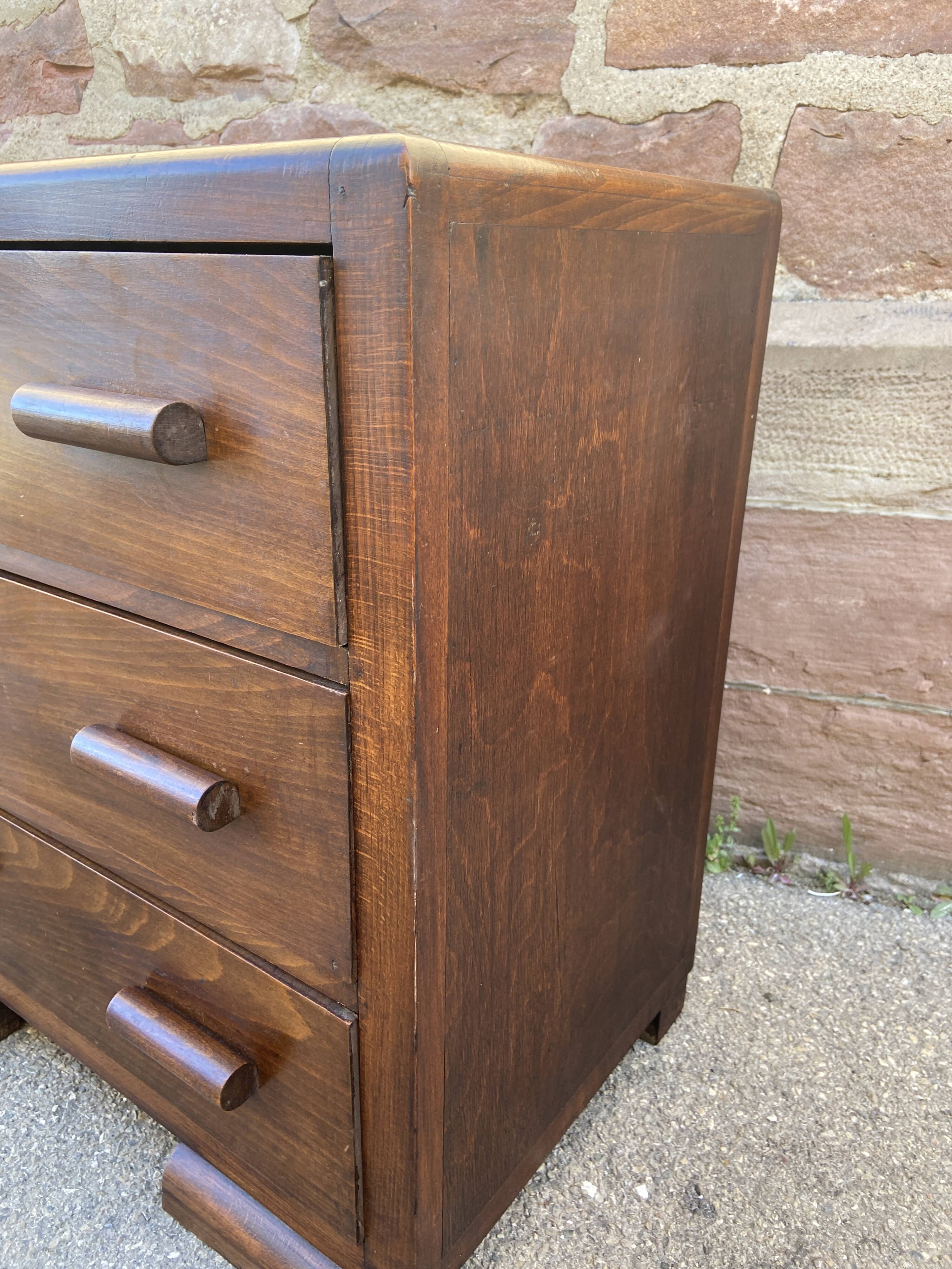 Vintage Art Deco chest of drawers