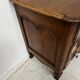 Louis XV commode with three drawers in solid walnut, 18th century