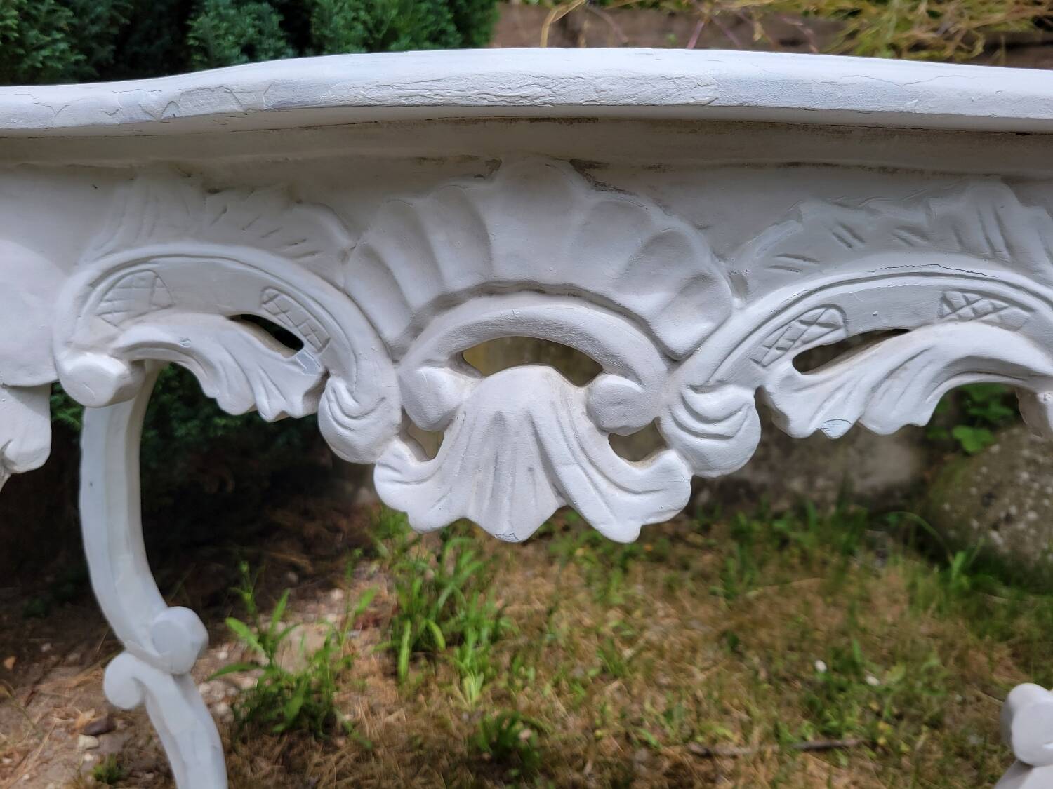 Painted wooden console