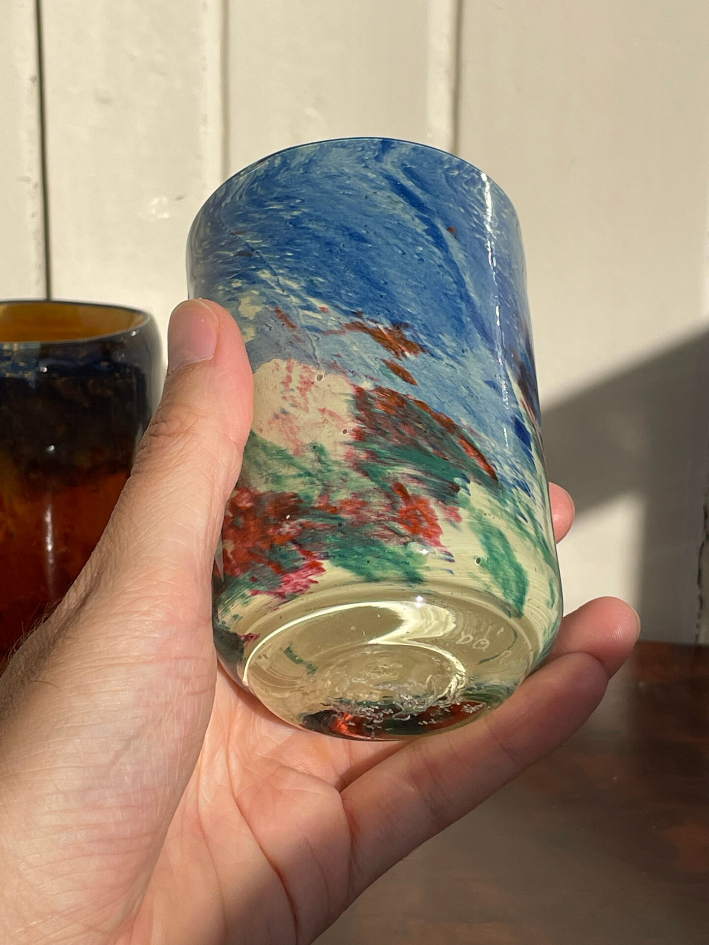 Da’ Rossi 2008 pair of artisanal handblown glass tumblers