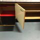 Sideboard in wood and black laque, circa 1960s