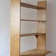 Birch plywood bookshelf, desk top.