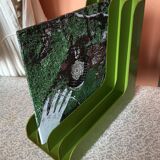 Vinyl support storage 70s Discofoon olive green