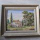 Small board on wood painting signed Seillard
