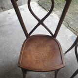 Pair of 1920s bistro chairs