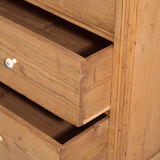 Antique solid pine chest of drawers – European rustic chest of drawers – circa 1900 #106