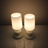 Mid-century all glass table lamp/ Osvětlovací sklo Valašské Meziříčí, 1970's.