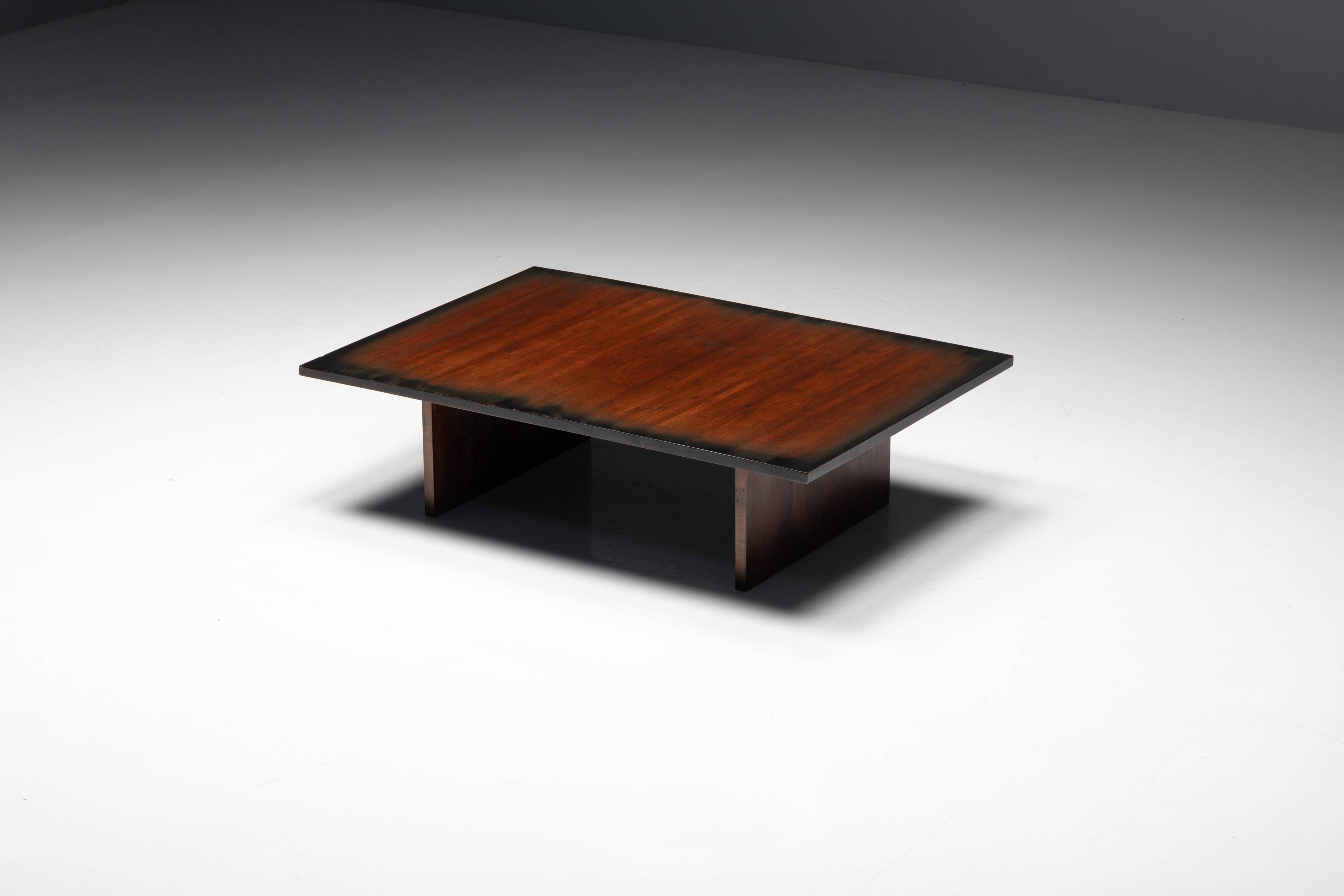 Bamboo Coffee Table by Axel Vervoordt, Belgium, 1980s