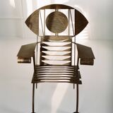 Sculptural steel armchair / Work by a Nigerian artist, circa 1960/70