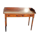 Vintage 1920s mahogany 2 drawer desk