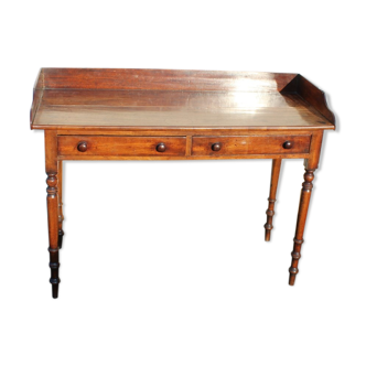 Vintage 1920s mahogany 2 drawer desk