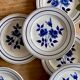 Set of 10 vintage dessert plates Moulin des Loups