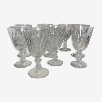 Baccarat model Armagnac 9 glasses in Madeira or aperitif 11 cm