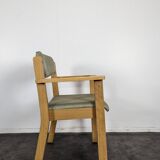 Vintage beech armchair