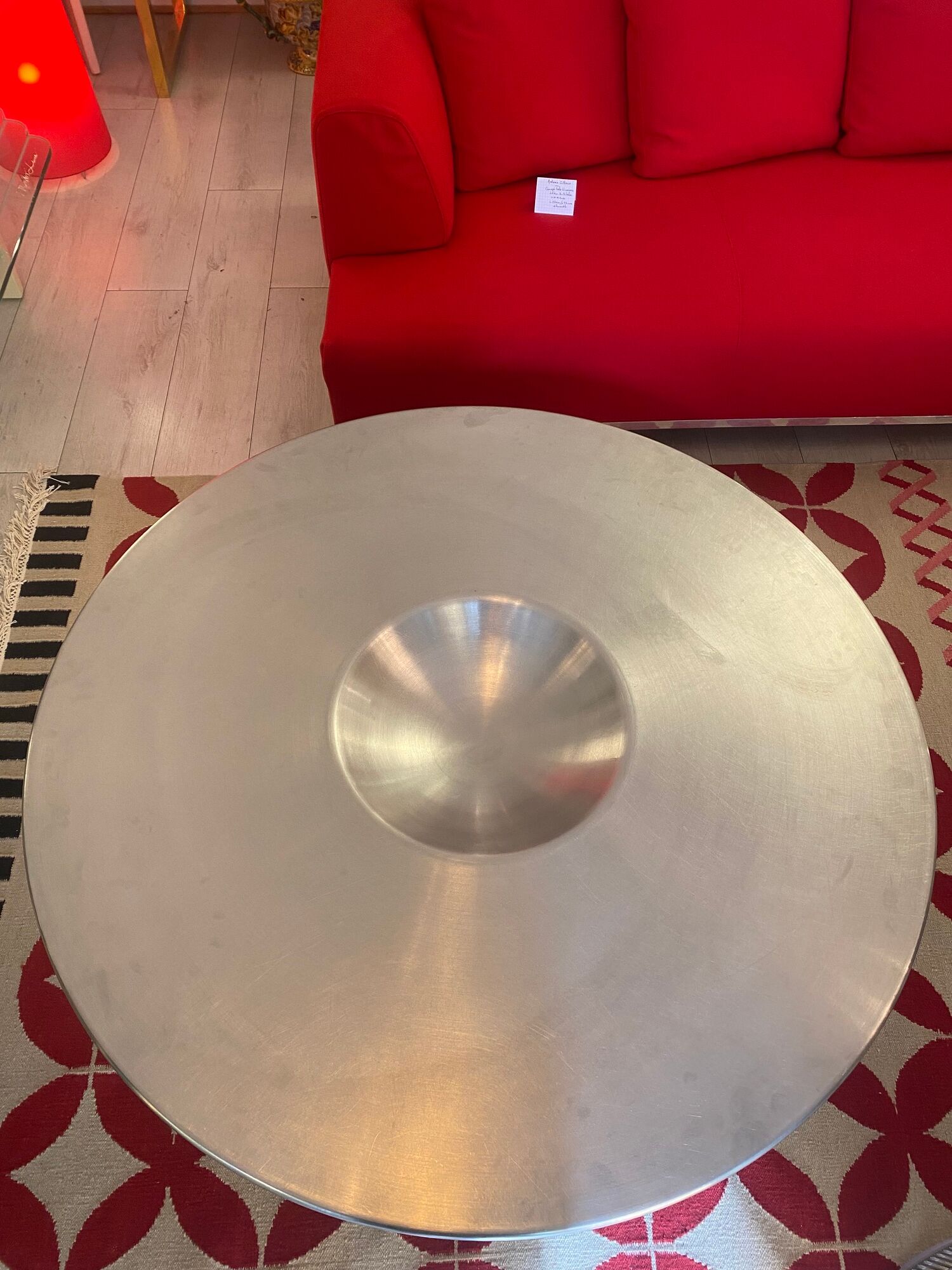 Coffee table "Alien" in stainless steel and aluminum -Yasuhiro Shito for Cattelan