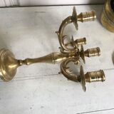 Ancient gilded bronze candlestick