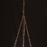 Liberty white alabaster chandelier, 1940s