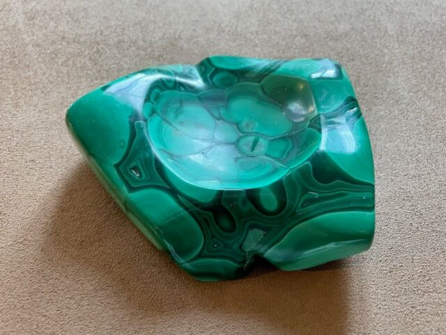 Malachite ashtray 50s