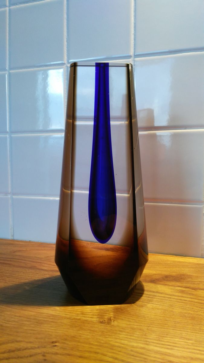 S by Pavel Hlava 1970 glass vase