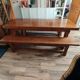 Solid oak farm table