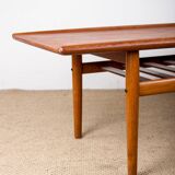 Danish Teak coffee table, two levels, by Grete Jalk for Glostrup Mobelfabrik 1960.