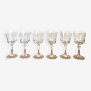 Water glasses - cristal d'arques - Auteuil model - Vintage