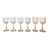 Water glasses - cristal d'arques - Auteuil model - Vintage