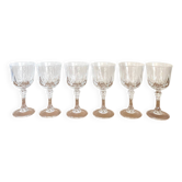 Verres à eau - cristal d’arques  - modele Auteuil - Vintage