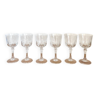 Water glasses - cristal d'arques - Auteuil model - Vintage