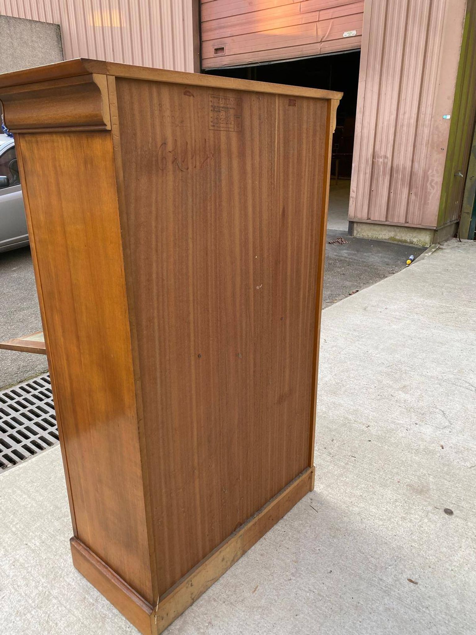 Louis Philippe secretary in solid wood with satin finish