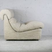 Chair "Space Age" in unbleached wool, France, circa 1970