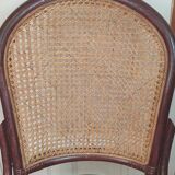 4 bamboo and cane chairs