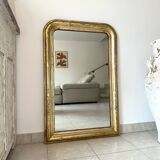 Antique Louis-Philippe mirror, 19th century, silver leaf