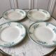 Set of 4 flat plates Terre de Fer Saint-Amand XIXth
