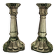 2 Bougeoirs en verre