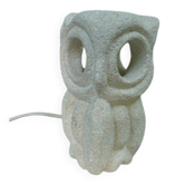 Lampe Albert Tormos hibou vintage en pierre