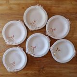 Lot 6 assiettes  anciennes Longwy