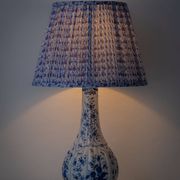 Antique Delft Style Blue and White Ceramic Table Lamp by Samson, circa 1880-1910