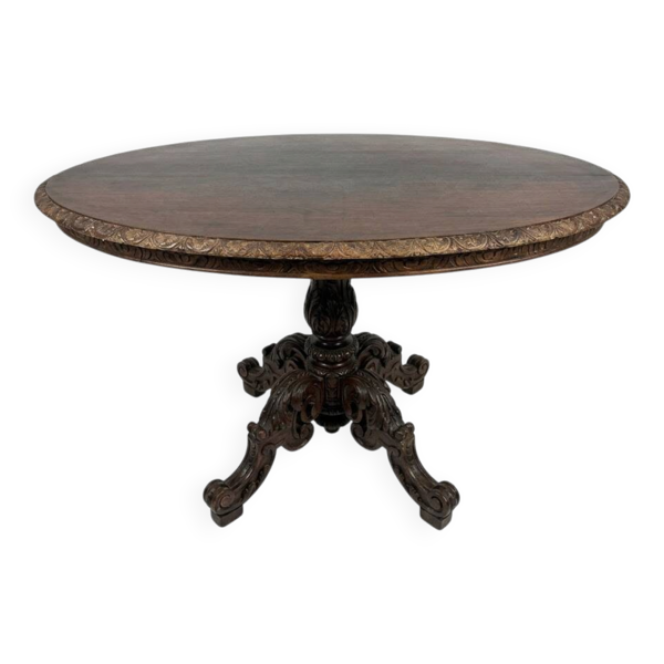 Table de salle à manger ancienne style Henri II