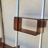 Vintage modular library shelf 6 legs and 14 shelves