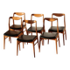 Set of 6 Vintage Scandinavian Teak Chairs – 1960s