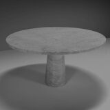Original "Eros" dining table in Carrara marble by Angelo Mangiarotti, Italy