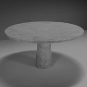 Table à manger originale « Eros » en marbre de Carrare par Angelo Mangiarotti, Italie