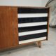 U-458 Sideboard Cabinet by Jiri Jiroutek for Interier Praha black and white 1960