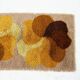 Brown and yellow floral wool carpet by Desso, Netherlands, 1970s.