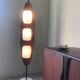 Floor lamp surf teak and opalines design gioffredo reggiani 1960
