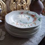 Lot de dix assiettes